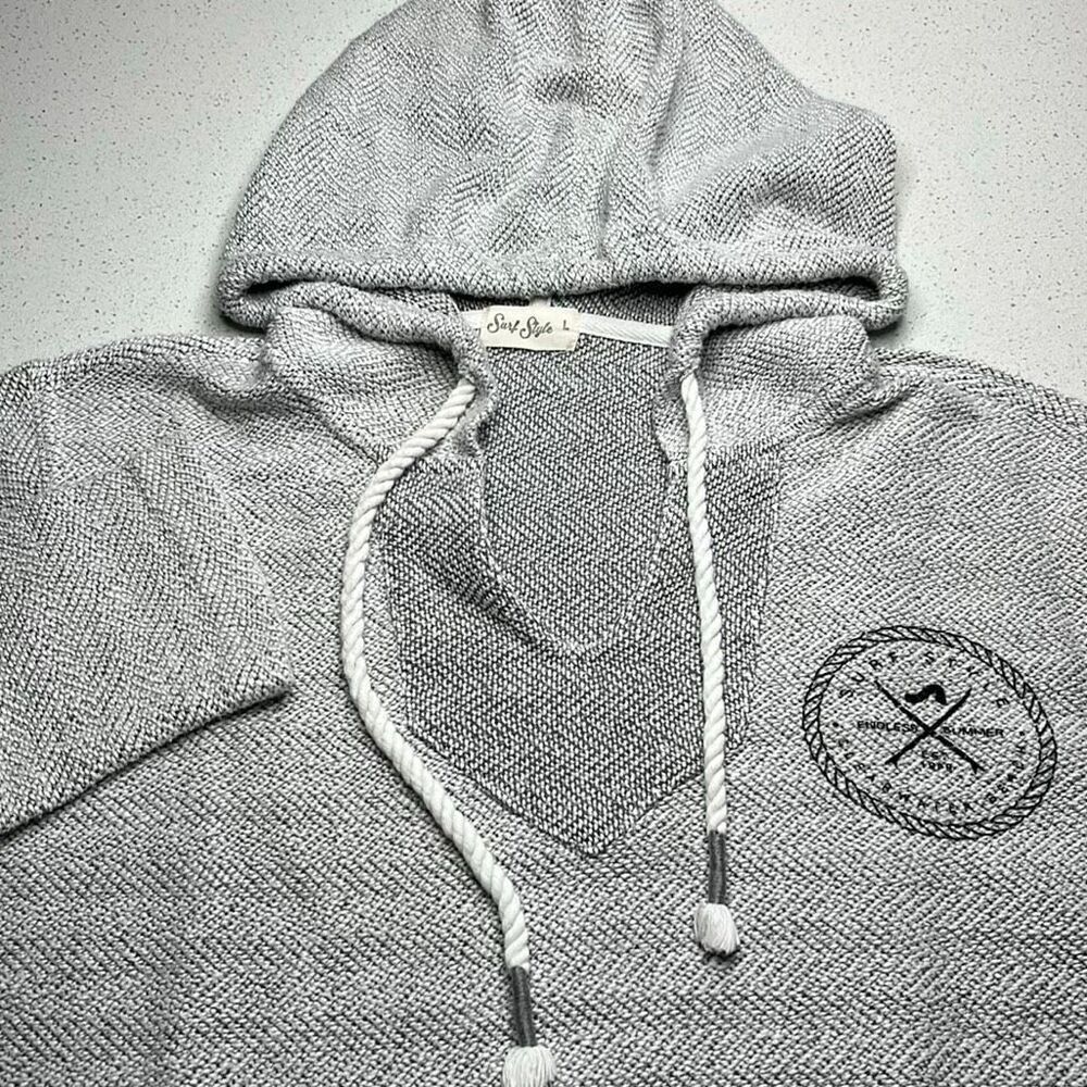 Surf Style Bonfire Baja Hoodie Mens LARGE